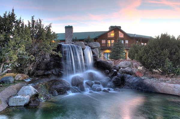 A beautiful waterfall on the campus of a teen anxiety residential treatment center | Discovery Ranch South - a residential treatment program for adolescent girls and teens assigned female at birth