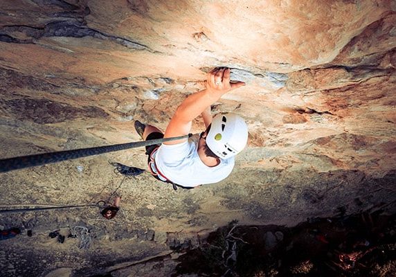 Teens rock climbing while at an anxiety treatment center | Discovery Ranch South - a residential treatment center for adolescent girls and teens assigned female at birth